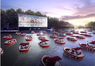 «سینما روی آب»؛ ابتکار پاریسی ها برای جذب مخاطب