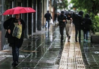 رگبار باران همراه با رعد و برق در ۲۵ استان کشور